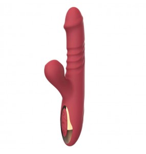 SAGAN - Thrust Suction Swinging Massage Wand (Chargeable - Red)
